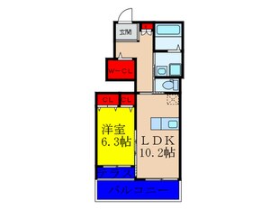 ツインパラスⅠの物件間取画像